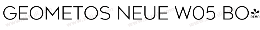 Geometos Neue W05 Bo字体转换